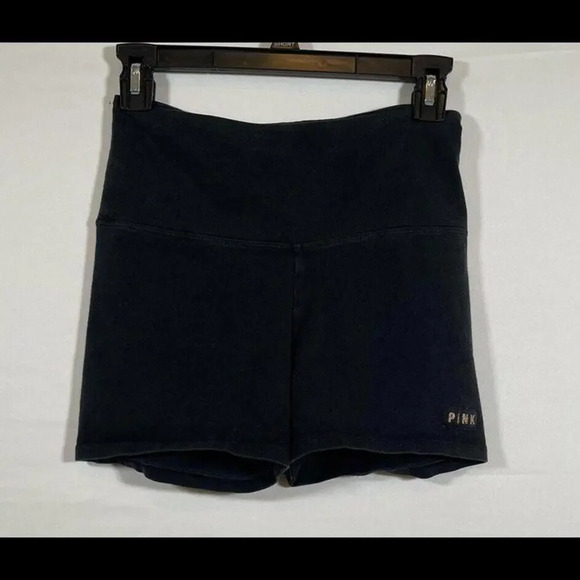 Women’s PINK Victoria’s Secret Black Biker Shorts Small - Picture 1 of 6
